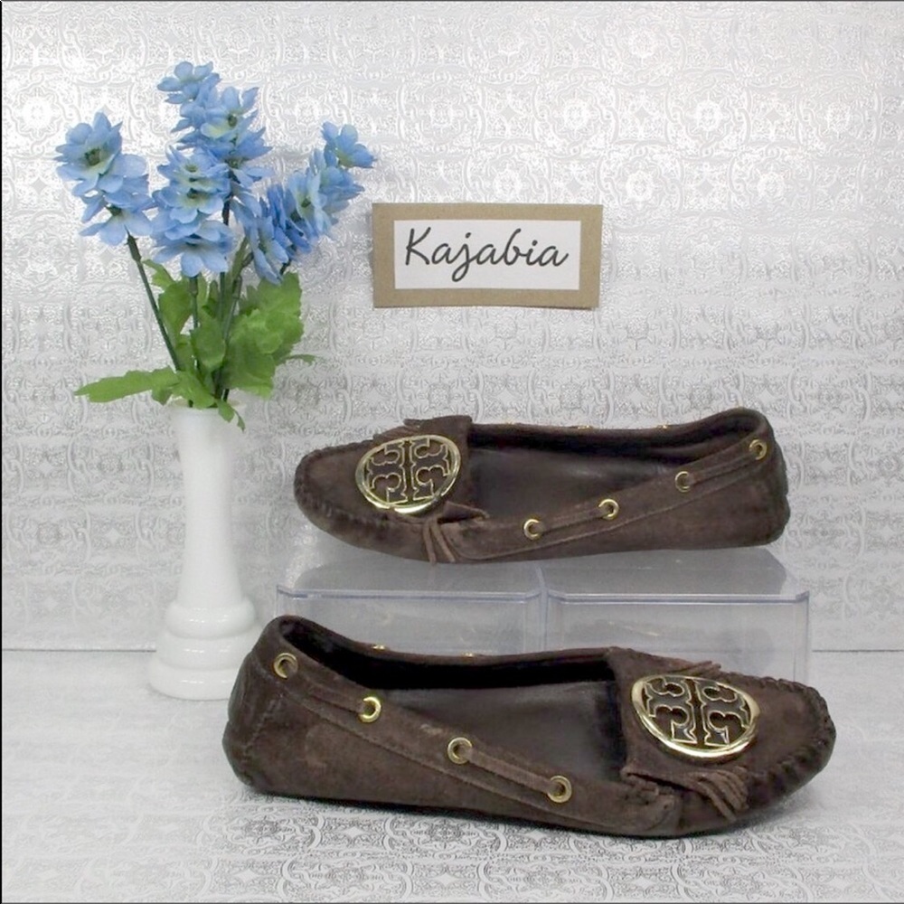 TORY BURCH Brown Moccasins Size 7.5